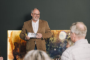 Wolfgang Gröller bei der Ansprache